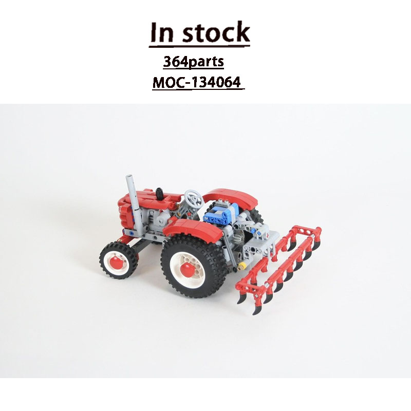 Urban Farming Model - Конструктор MOC-134064 «Городская ферма: Сельскохозяйственный ретро-трактор»,